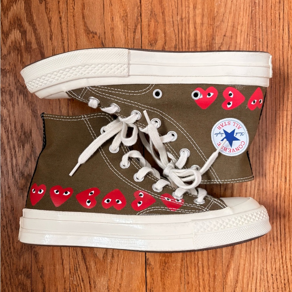 Comme des Garçons PLAY x Converse Chuck Taylor High-Top Sneakers – Olive